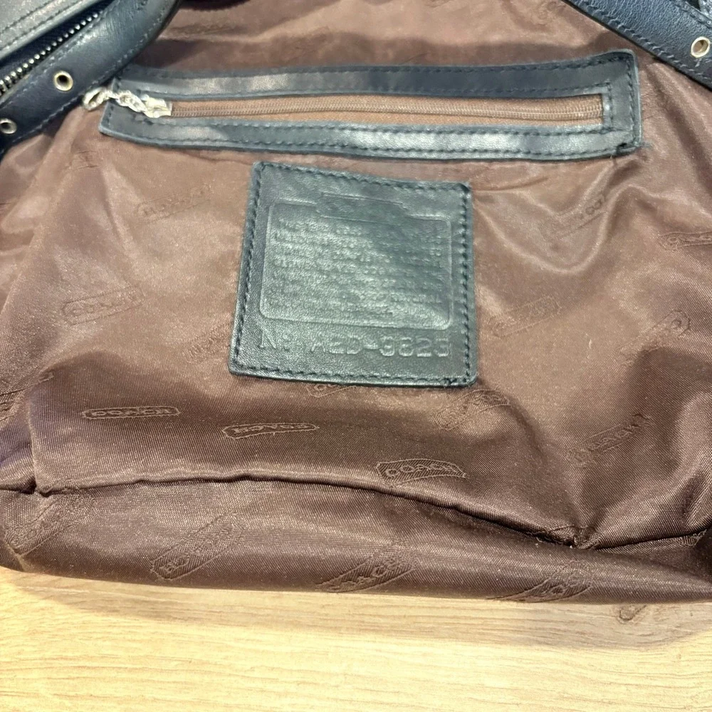 Coach Black‎ Leather Legacy Hobo Shoulder Bag Handbag 9823 Shoulder Bag